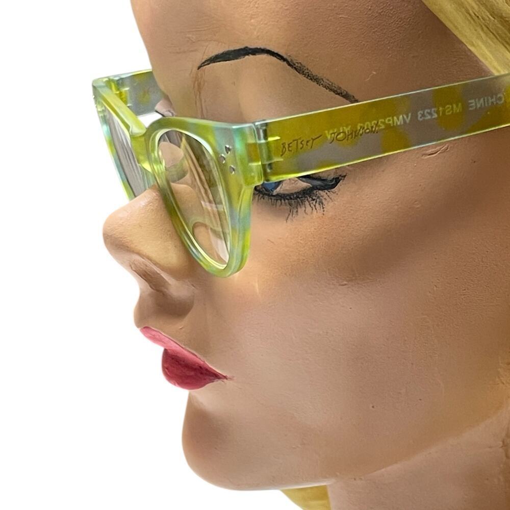 Betsey Johnson +2.00 Reading Glasses Readers 3 Pack Set Pink Green Multicolor - Picture 9 of 9
